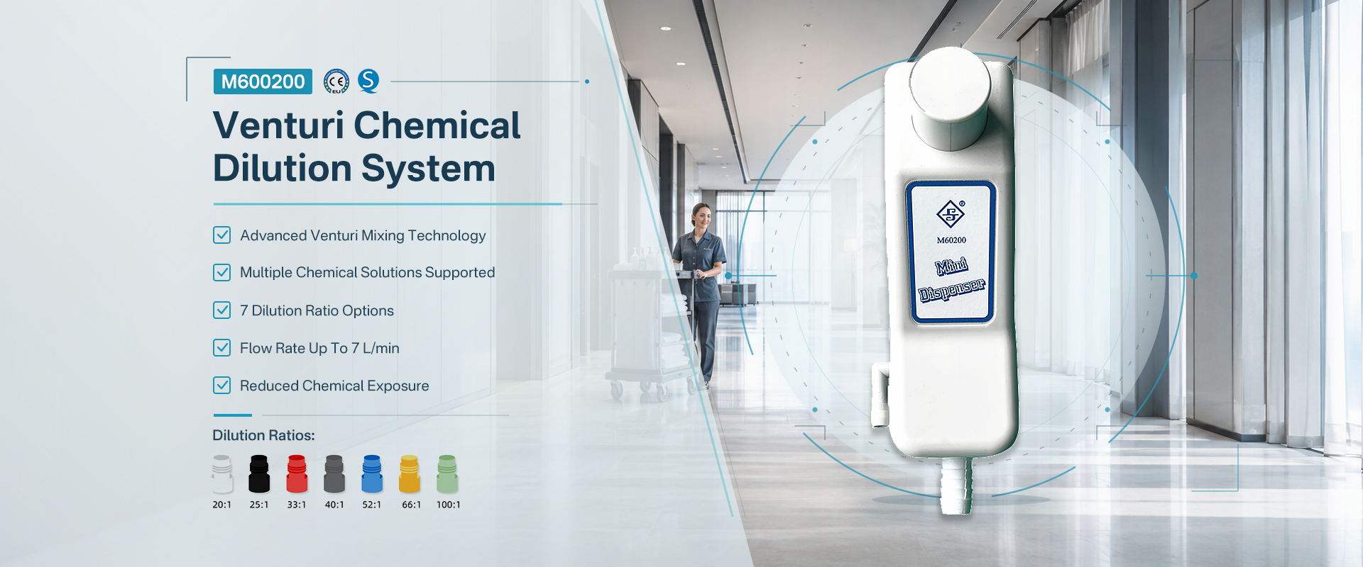 Venturi Chemical Dilution System for Industrial Cleaning | M600200